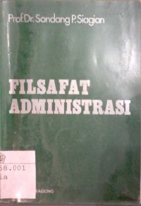 Image of Filsafat administrasi